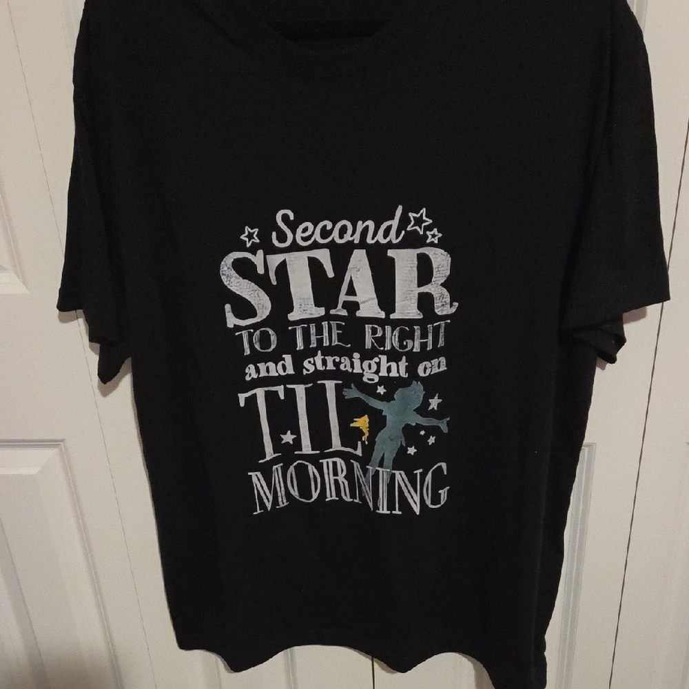 NWOT Black Graphic Women's Tee with Star Design
